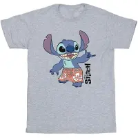 Disney Meisjes Lilo & Stitch Bermuda Shorts Katoen T-Shirt (Sportgrijs)