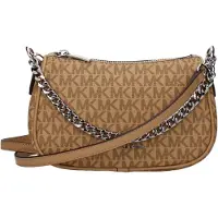 Michael Kors Bruine Stof Handtas