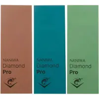 Naniwa Diamond Pro slijpstenen, korrel 400, 1000, 3000