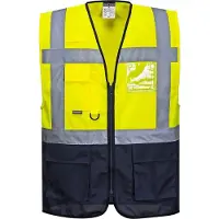 Portwest Warsaw Hi-Vis Contrast Executive Vest C476