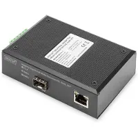 Digitus Industriële PoE Gigabit Media Converter 10/100/1000Base-TX naar 1000Base-X PSE Bereik tot..., Netwerk accessoires