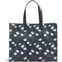 Ted Baker handtas schoudertas Tulipon Extra Large Tulip Print Icon Bag Navy donkerblauw