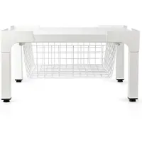 Nedis Verhoger voor Wasmachine en Wasdroger | Draadmand | 200 kg | Wit | 1 stuks - WAST140WT WAST140WT