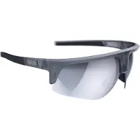 Bbb Cycling Comet Fietsbril Heren en Dames - Duurzame Sportbril - Wielrenbril Geschikt voor Race, MTB & Gravel - Mat Transparant MLC Zilver - BSG-75