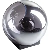 Expo ETH Orb tafellamp 1x E27 smoke glas 35cm / zwart