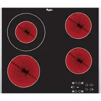 Whirlpool AKT 8130 BA - Keramisch kookplaat - ZWart