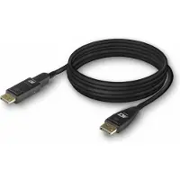 ACT DisplayPort Active Optical Cable (AOC) met afneembare connector - versie 1.4 (5K/8K 60Hz) / zwart - 10 meter