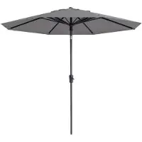 Madison parasol paros ii round light grey 300cm -