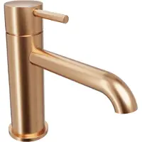 Blaufoss Round 2.0 EcoStart standaard wastafelkraan Brushed Rosegold