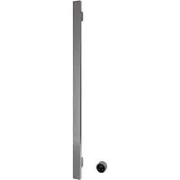 Hotbath Square verticale radiator met 1 rail 135cm met aparte schakelaar geborsteld gunmetal PVD