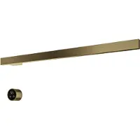 Hotbath &More RAS80 Rails Square handoekwarmerset 80cm met 1 stang en schakelaar geborsteld messing PVD