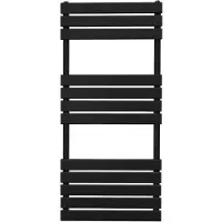 Monster Platte handdoekradiator - 1200mm x 500mm - Zwart