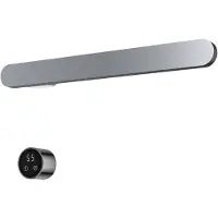 Hotbath &More RASS50 Rails Soft Square handoekwarmerset 50cm met 1 stang en schakelaar chroom