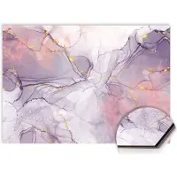 KitchenArt - Lavender Marble Spatscherm - 100x50 cm - Spatscherm Achterwand Keuken - Spatwand Keuken