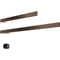 Hotbath &more set van 2 rails ras80 square 80 en ras50 square 50 cm met separate schakelaar en inbouw element tuscan bronze