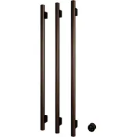 Hotbath &MORE set van 3 rails RARV135 ROUND135 cm met separate schakelaar Tuscan Bronze (Exclusief inbouwdeel)