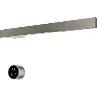 Hotbath &More RAS50 Rails Square handoekwarmerset 50cm met 1 stang en schakelaar geborsteld nikkel