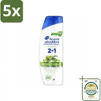 Head & shoulders 5 x – 2-in-1 – Sensitive – 300 ml - Grootverpakking - Anti-roos Shampoo - 2-in-1 Shampoo - Shampoo Tegen Roos - Hydraterende Shampoo - Dagelijkse Shampoo