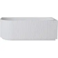 Boss & Wessing Hoekbad rechts bws alivia 180x80 cm acryl met waste mat wit