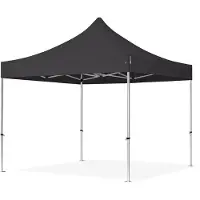 TOOLPORT 3x3 m Easy up partytent, PROFESSIONAL alu 40mm, zwart