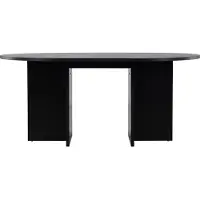 Venture Home Strada eetkamertafel Ø120cm. Met uittrek zwart.