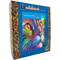 Ministeck mozaïek kleurrijke kat Minka - XXL box 8600 stuks.