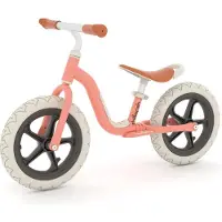 Chillafish Loopfiets 2 jaar - Lichtgewicht met verstelbaar zadel en stuur - Roze - Loopfiets voor meisjes tot 5 jaar met voetsteun, handvat om te dragen en 12" anti lek banden - Model Charlie Lux