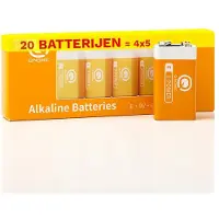 Q-Nomic Power 9V / 6LR61 / E-blok Alkaline Batterij (20 stuks)