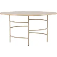 Venture Home Copenhagen eetkamertafel Ø140cm whitewash.