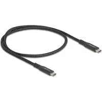 DeLOCK 80023 USB-C-kabel USB 4.0 USB-C stekker, USB-C stekker 0.50 m Zwart