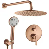 REA Inbouw Regendoucheset Ontario Brush Copper + Box