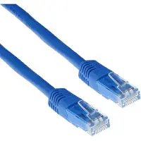 ACT CAT6A UTP, 1 meter, Cat6a, U/UTP (UTP), RJ-45, RJ-45, Blauw