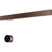 Hotbath &More RAS50 Rails Square handoekwarmerset 50cm met 1 stang en schakelaar geborsteld koper PVD