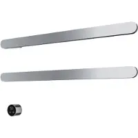 Hotbath &More Rails RASS80 Soft Square Handdoekwarmerset 80cm - 2 Stangen - Chroom - RVS - Verwarming, Radiatoren, Elektrische Radiatoren - 8721321499046