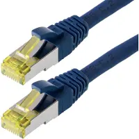 Helos Patchkabel S/FTP Cat 6a blau 2,0m