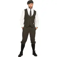 Coppens Roaring 20's set Arthur Peaky Blinders - 100% Polyester - Carnavalskleding heren grote maten | Maat 46 |