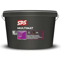 SPS Multimat | Matte Muurverf en Plafondverf 10 LTR - Donkere kleur|1
