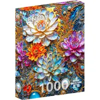 Enjoy Pearlescent Waterlilies Puzzel 1000 Stukjes