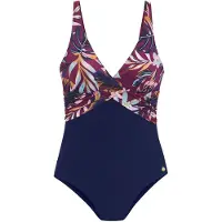 LASCANA Badpak nachtblauw / lichtblauw / rosa / bordeaux