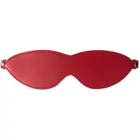 Obsessive Inferro - leren effect masker (rood)
