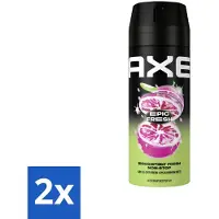 Axe - Deodorant Spray - Epic Fresh - Citrus & Mint - Ultra Fris - 150 ml - Voordeelverpakking - 2 stuks
