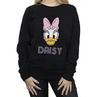 Disney Dames/Dames Daisy Eend Gezicht Katoenen Vriend T-shirt (Zwart)
