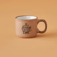Bella Maison Savor Koffiekop Lictbruin 90ML - 2 stuks