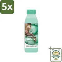 Garnier 5 x - Fructis Hair Food Aloe Vera - Shampoo - Normaal tot Droog Haar - 350 ml - Grootverpakking - Aloe Vera Shampoo - Droog Haar - Normaal Haar - Hydratatie - Vegan Shampoo