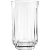 XLBoom Mila Highball Clear Set van 4 – Mondgeblazen glazen longdrink set (4 stuks) – Verkrijgbaar in Amber | Clear | Dark Grey | Green – Design servies voor tafel