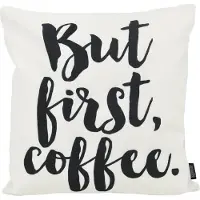 Gek op kussens! But first, coffee outdoor | 45 x 45 cm | kussenhoes | katoen