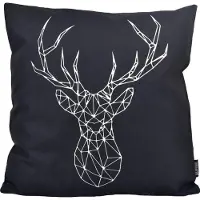 Gek op kussens! Graphic deer | 45 x 45 cm | kussenhoes | katoen/linnen
