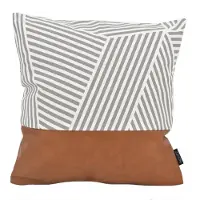 NOVÉE Vida nova #2 | 45 x 45 cm | kussenhoes | katoen / pu leder