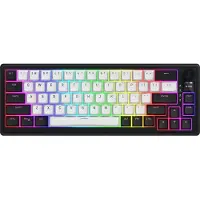 HATOR Skyfall 65 MAG ULTIMA 8K, draadloos, met kabel en draadloos, USB + RF draadloos + Bluetooth, magnetische mechanische toetsen, QWERTY-indeling, RGB LED-verlichting, zwart, wit