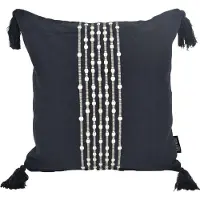 Gek op kussens! Boho kaya black | 40 x 40 cm | kussenhoes | katoen
